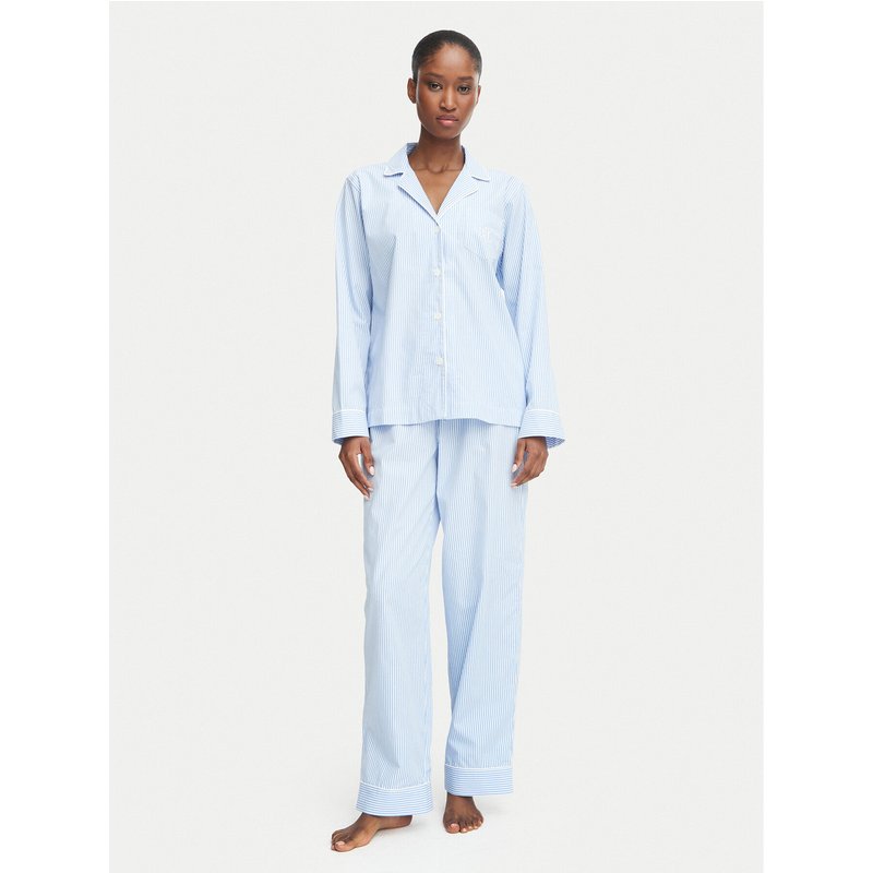 LAUREN RALPH LAUREN Pyjama ILN92315 Hellblau Regular Fit