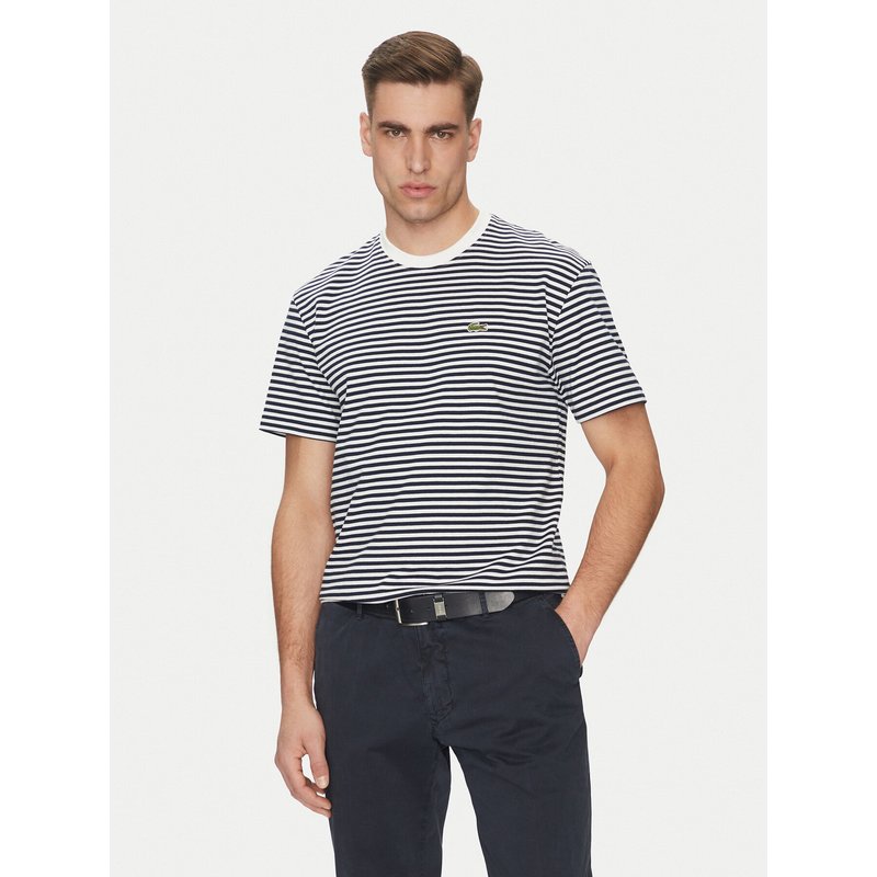 Lacoste T-Shirt TH9749 Dunkelblau Regular Fit