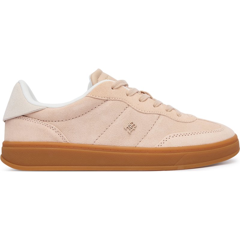 Sneakers Tommy Hilfiger Th Monogram Plaque Suede Trainers FW0FW09180 Rosa