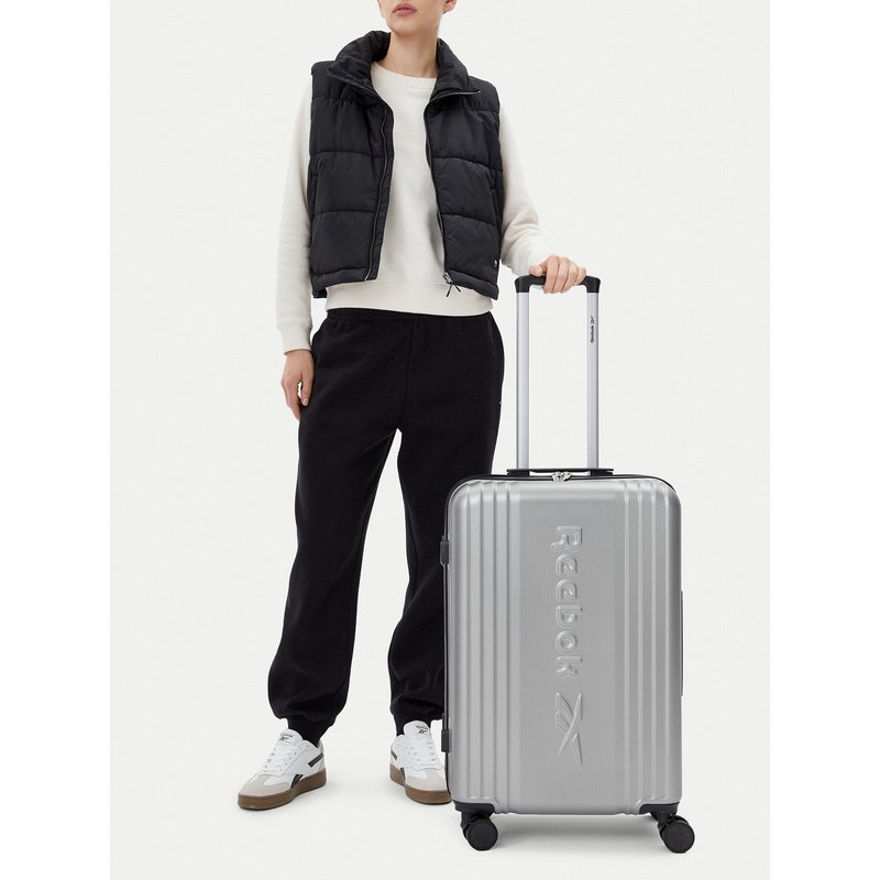 Mittlerer Koffer Reebok RBK-WAL-003-07-CCC-M Silberfarben