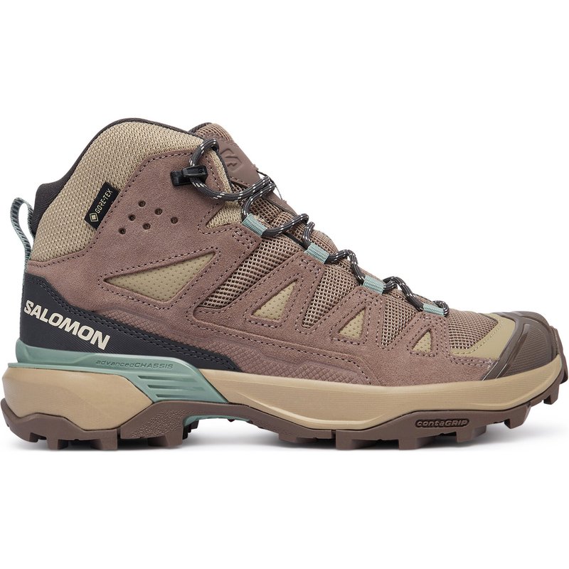 Trekkingschuhe Salomon X Ultra 360 Ltr Mid Gtx W L49158400 Khakifarben
