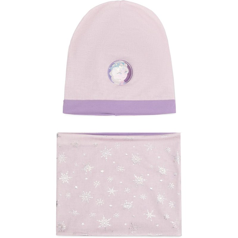 Set Mütze und Loop-Schal Frozen ACCCS-AW23-36DFR Violett