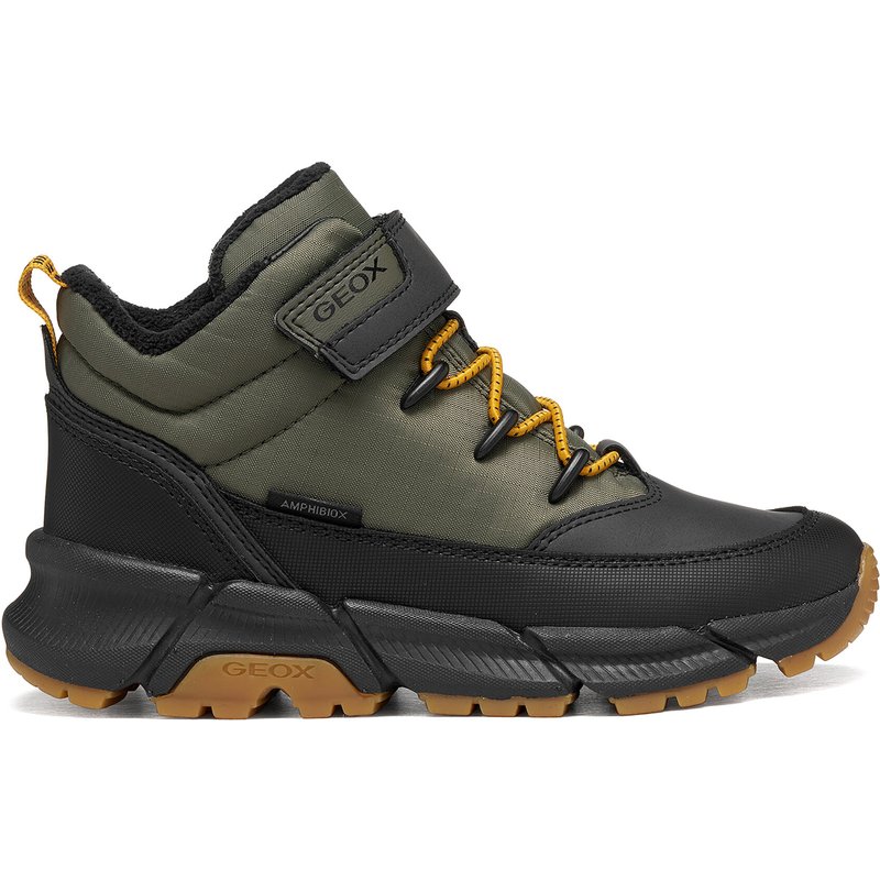Schnürschuhe Geox J Flexyper Plus Boy B Abx J66LCA 0FUME C3009 M Dunkelgrün