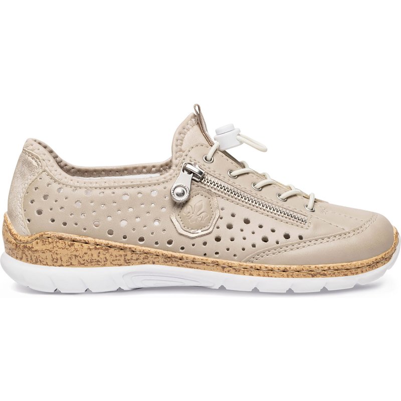 Halbschuhe Rieker N42P6-62 Beige