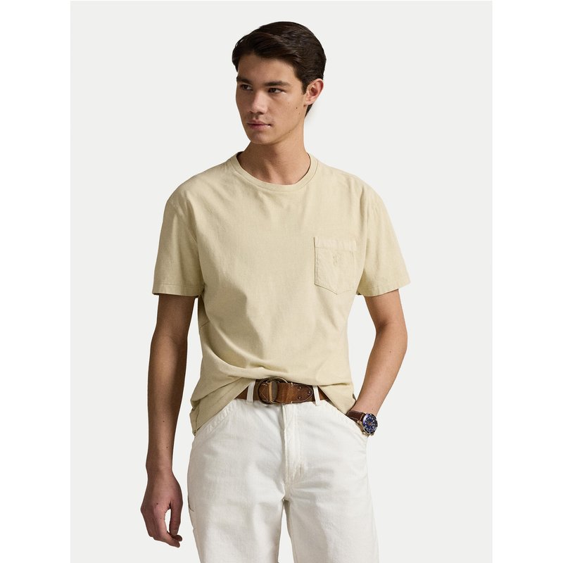 Polo Ralph Lauren T-Shirt 710969628007 Beige Custom Slim Fit