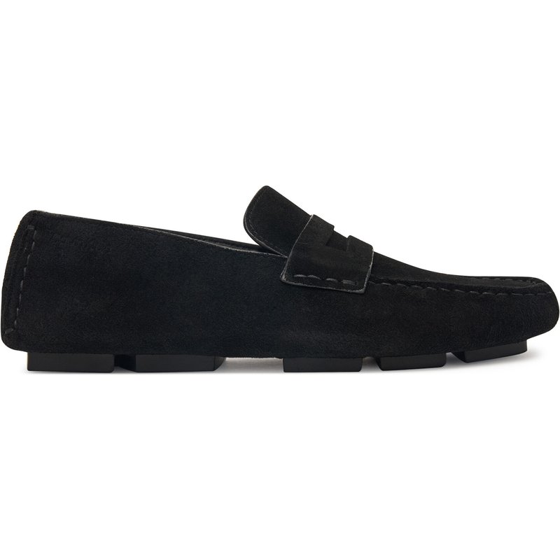 Mokassins Calvin Klein Square Driver Suede HW0HW02844 Schwarz