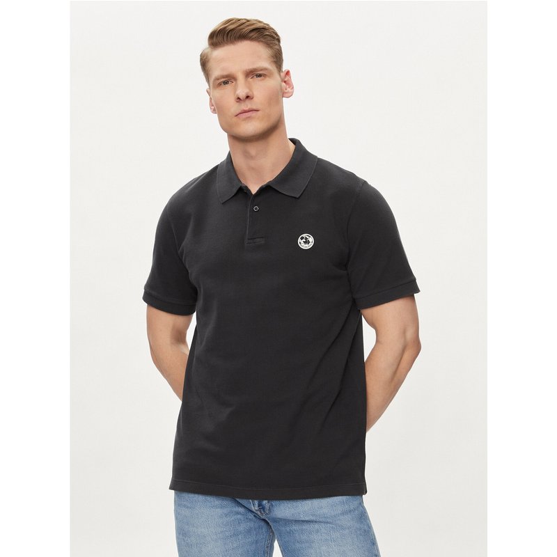 Save The Duck Poloshirt Ovidio DR1213M-BATE18 Schwarz Regular Fit