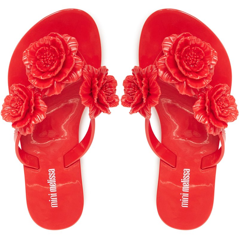 Zehentrenner Melissa Mini Melissa Harmonic Springtime Inf M 35705 Rot