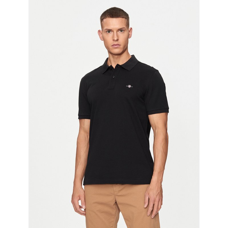 Gant Poloshirt Shield 2220 Schwarz Slim Fit