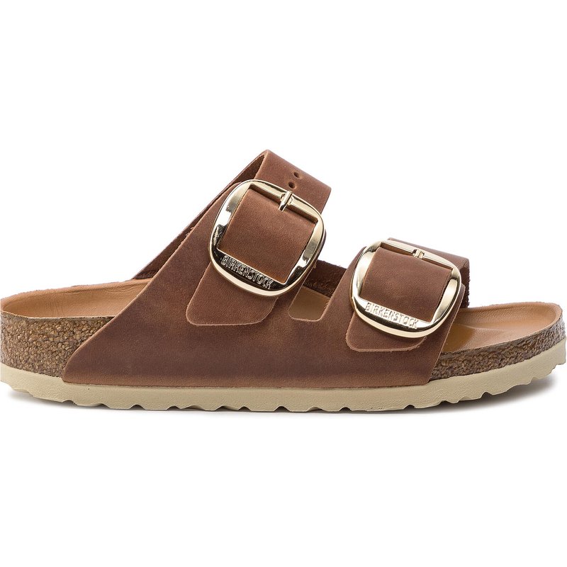 Pantoletten Birkenstock Arizona Big Buckle 1011073 Braun