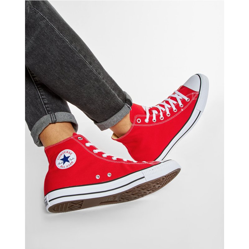 Sneakers aus Stoff Converse Chuck Taylor All Star HI M9621C Rot