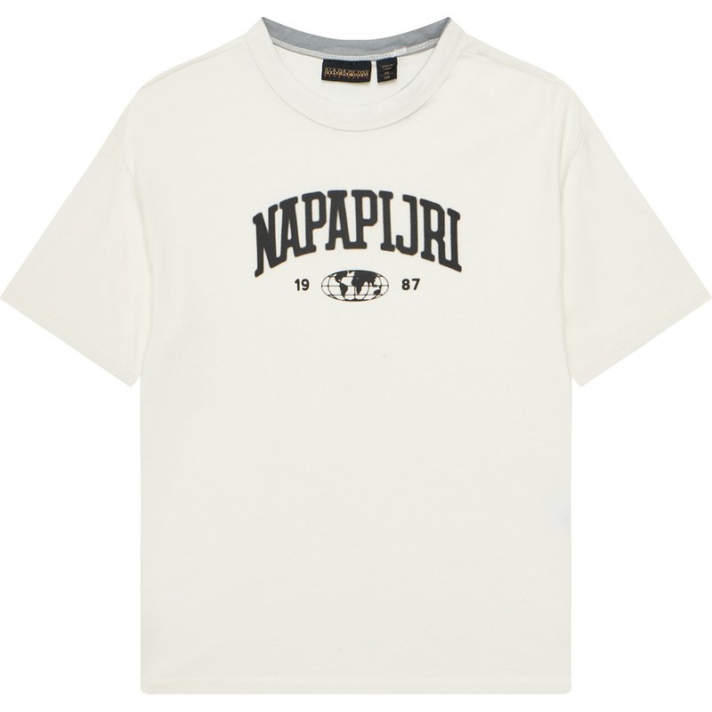 Napapijri T-Shirt S-Inot NP0A891F D Écru Regular Fit