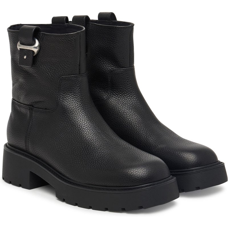 Stiefeletten Calvin Klein Chunky Ankle Boot Lth Hdw HW0HW03202 Schwarz