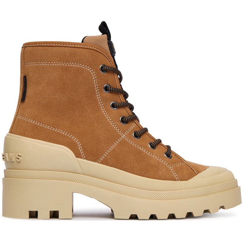 Schnürstiefeletten Pepe Jeans Hale Basic W PLS500006 Braun