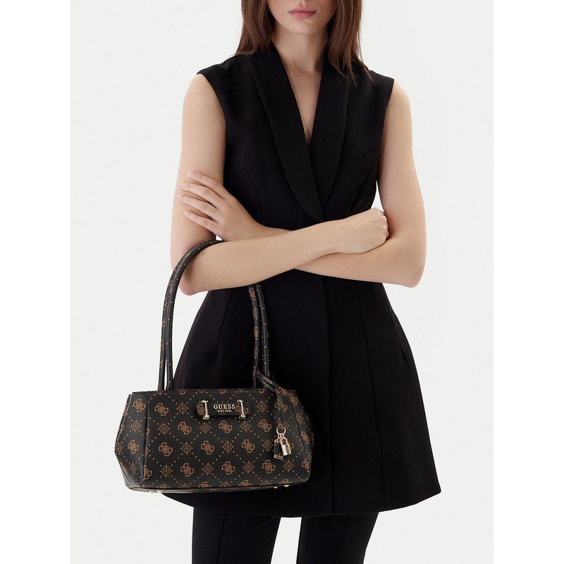 Handtasche Guess Carrie Logo HWGP98 98080 Braun
