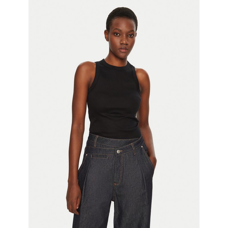 IVY OAK Top Klara IO1100X2350 Schwarz Slim Fit