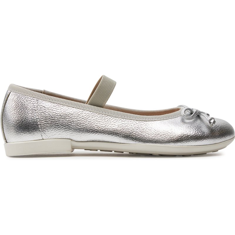 Ballerinas Geox Jr Plie' J4555D 00044 C1007 S Silberfarben