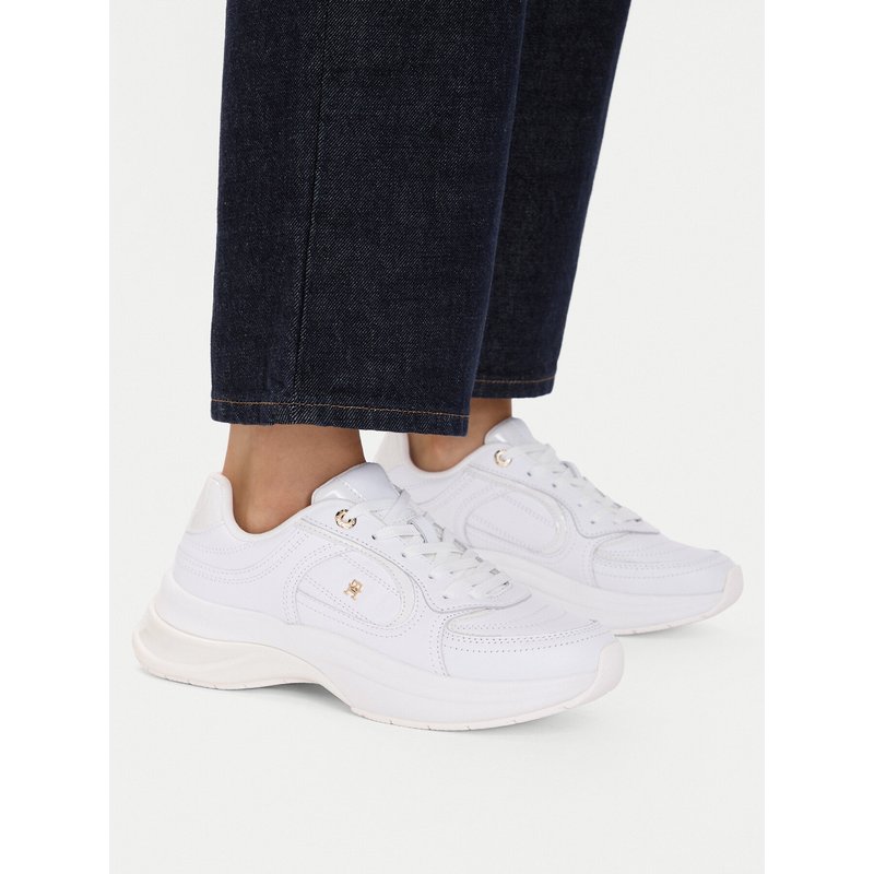 Sneakers Tommy Hilfiger Th Chic Runner Sneaker FW0FW09414 Weiß