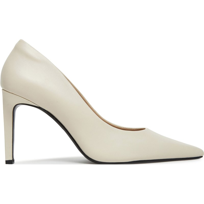 High Heels Calvin Klein Pump 90 Pointy Hw Bar Lth HW0HW02527 Beige