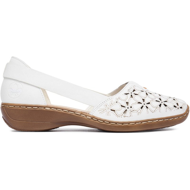 Halbschuhe Rieker CEO-41356-80 Weiß