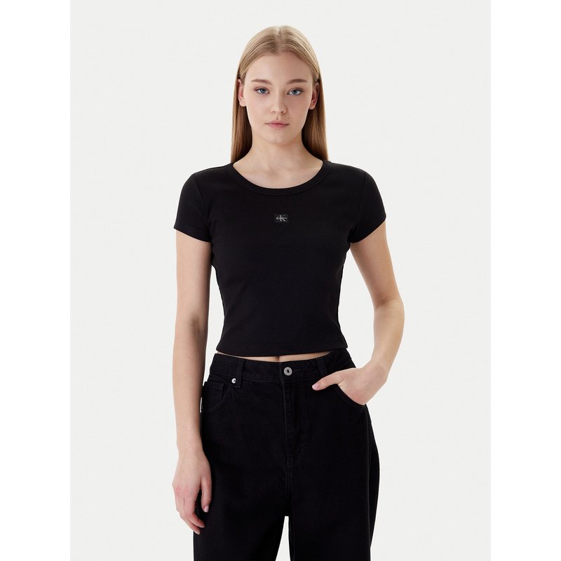 Calvin Klein Jeans T-Shirt LV047C200G Schwarz Slim Fit