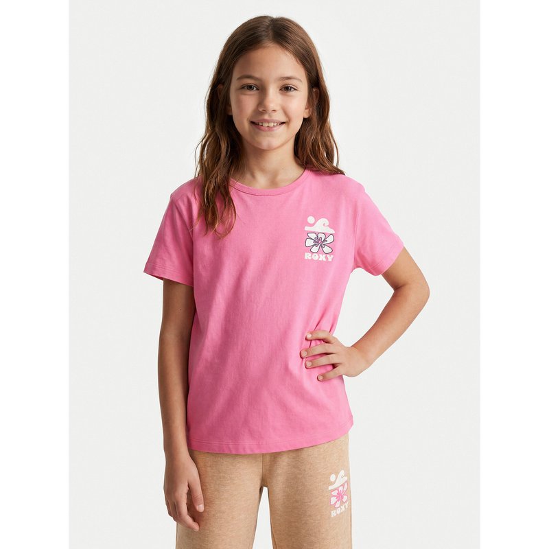 Roxy T-Shirt Lily ERGZT04139 Rosa Regular Fit