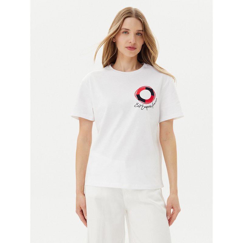 EA7 Emporio Armani T-Shirt 7W000491 AF12957 U0002 Weiß Regular Fit