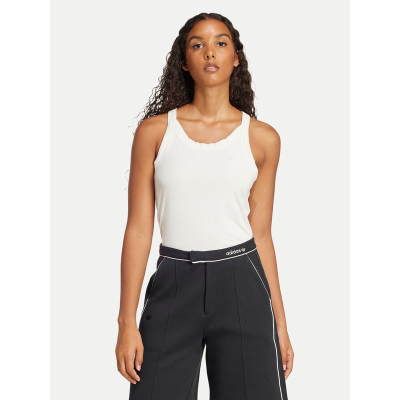 adidas Top Premium Essentials JD4768 Weiß Slim Fit