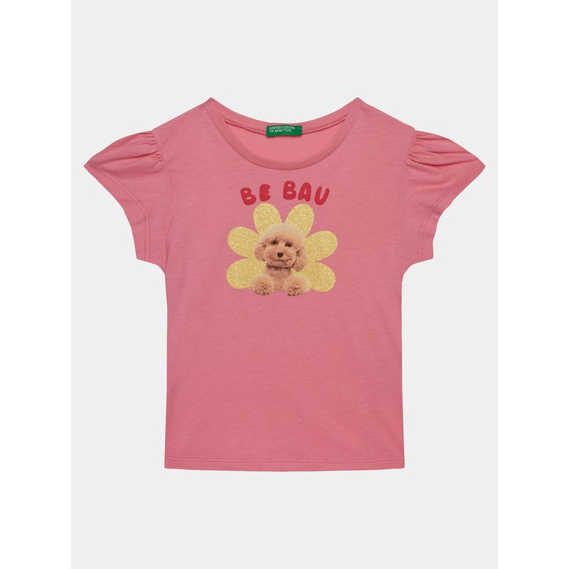 United Colors Of Benetton T-Shirt 3I1XG10DR Rosa Regular Fit
