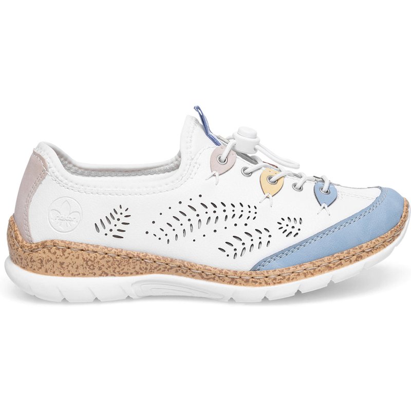 Halbschuhe Rieker N4276-80 Weiß