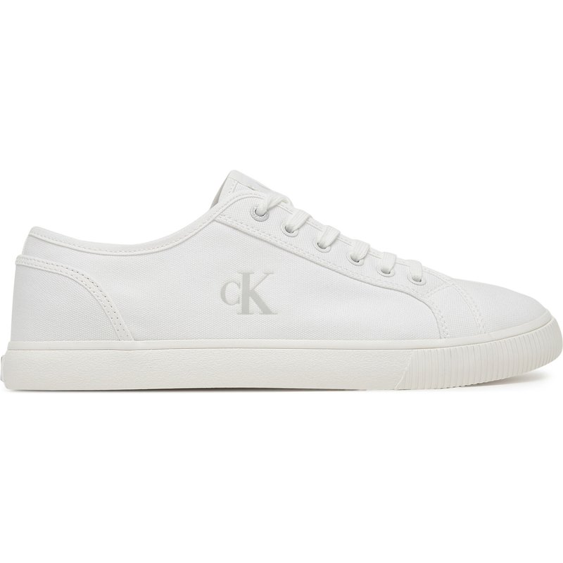 Sneakers aus Stoff Calvin Klein Jeans Ess Vulc Low Mg Canvas YM0YM01209 Weiß
