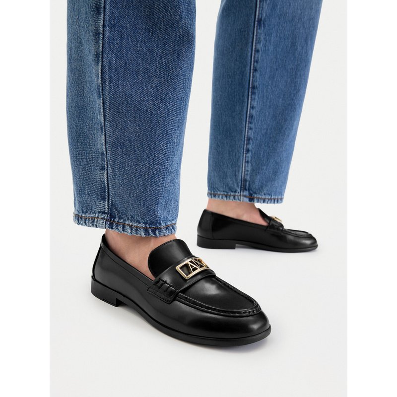 Slipper Armani Exchange XW002579 AF17474 UC001 Schwarz