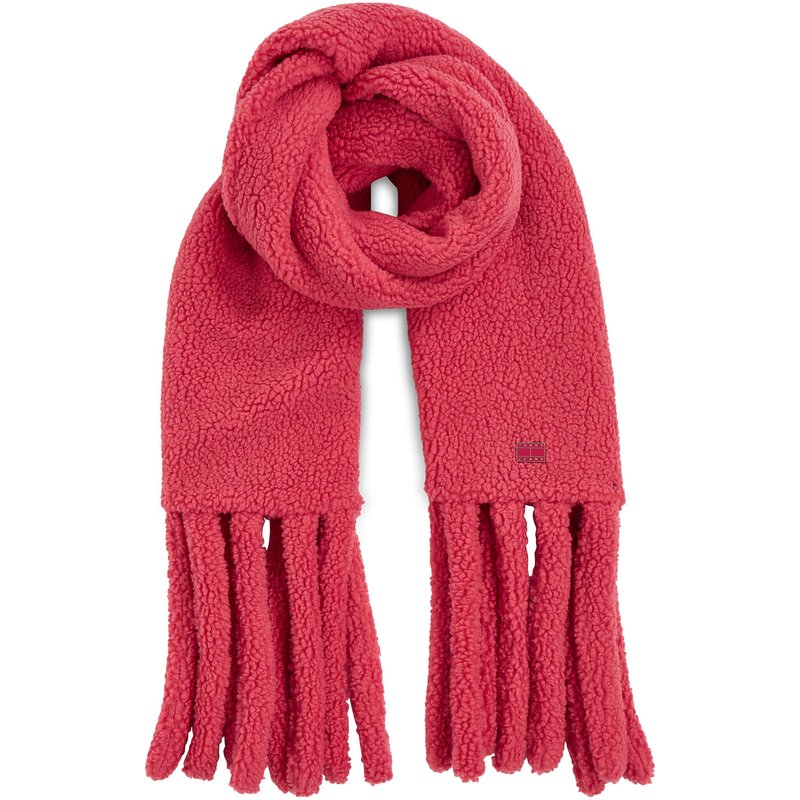 Schal Tommy Jeans Tjw Cosy Knit Fancy Scarf AW0AW15476 Rosa