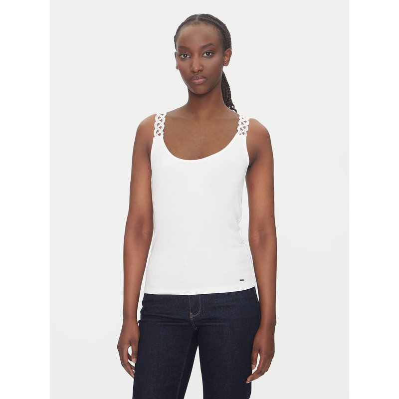 Morgan Top 251-DOUBI Weiß Slim Fit