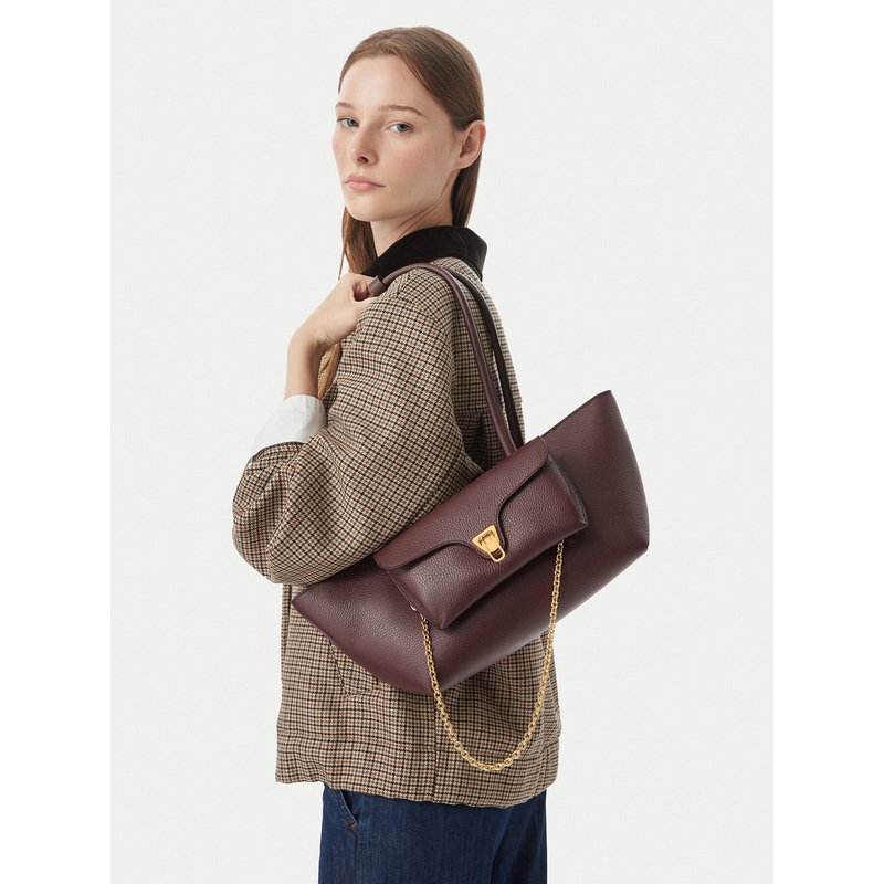 Handtasche Coccinelle T8A Coccinelle Double Beat E1 T8A 11 03 01 Dunkelrot