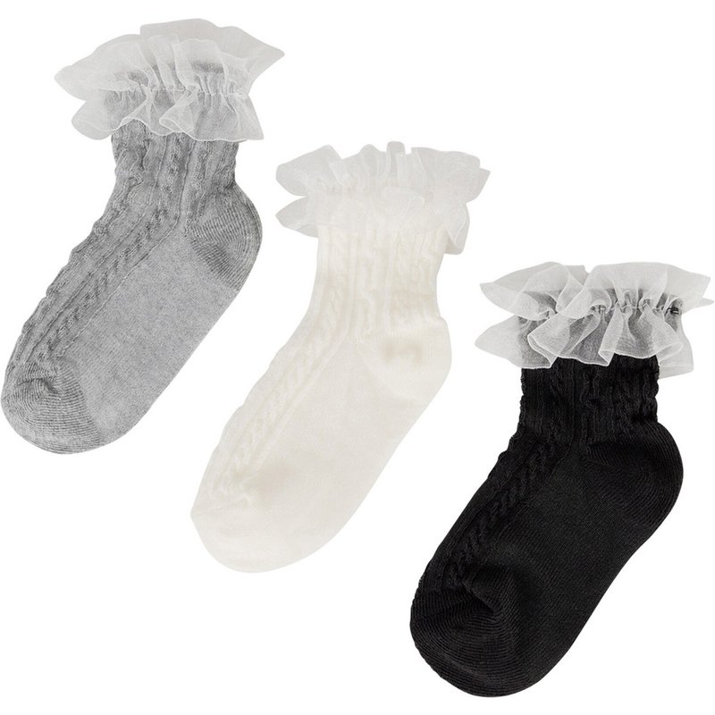 Kurze Socken JENNY 7KB-004-SS25 (3-pack) Weiß