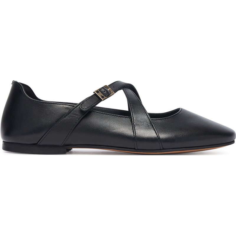 Ballerinas Tommy Hilfiger Th Buckle Cross Strap Maryjane FW0FW09431 Schwarz