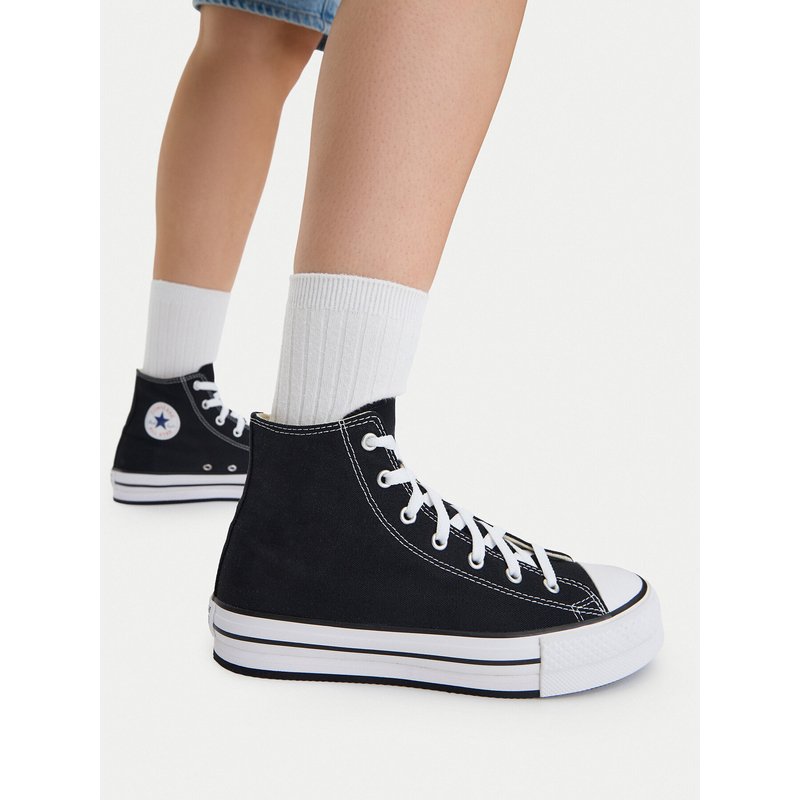 Sneakers aus Stoff Converse Chuck Taylor All Star Eva Lift Hi 272855C Schwarz