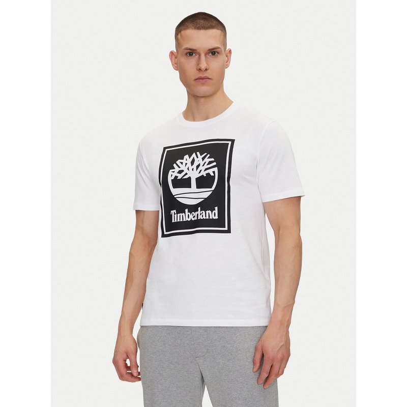 Timberland T-Shirt TB0A5WQQ Weiß Regular Fit