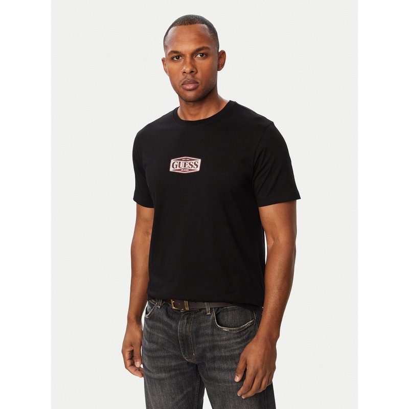 Guess Jeans T-Shirt M6BI09 K5324 Schwarz Regular Fit