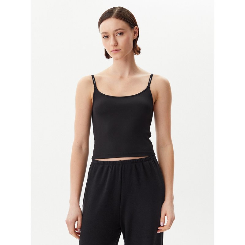 Calvin Klein Jeans Top Logo J20J225312 Schwarz Slim Fit