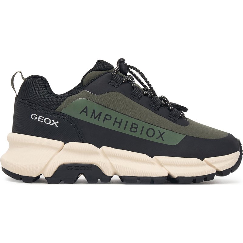 Sneakers Geox J Flexyper Plus Boy B Abx J46LCC 0FU50 C0498 M Dunkelgrün