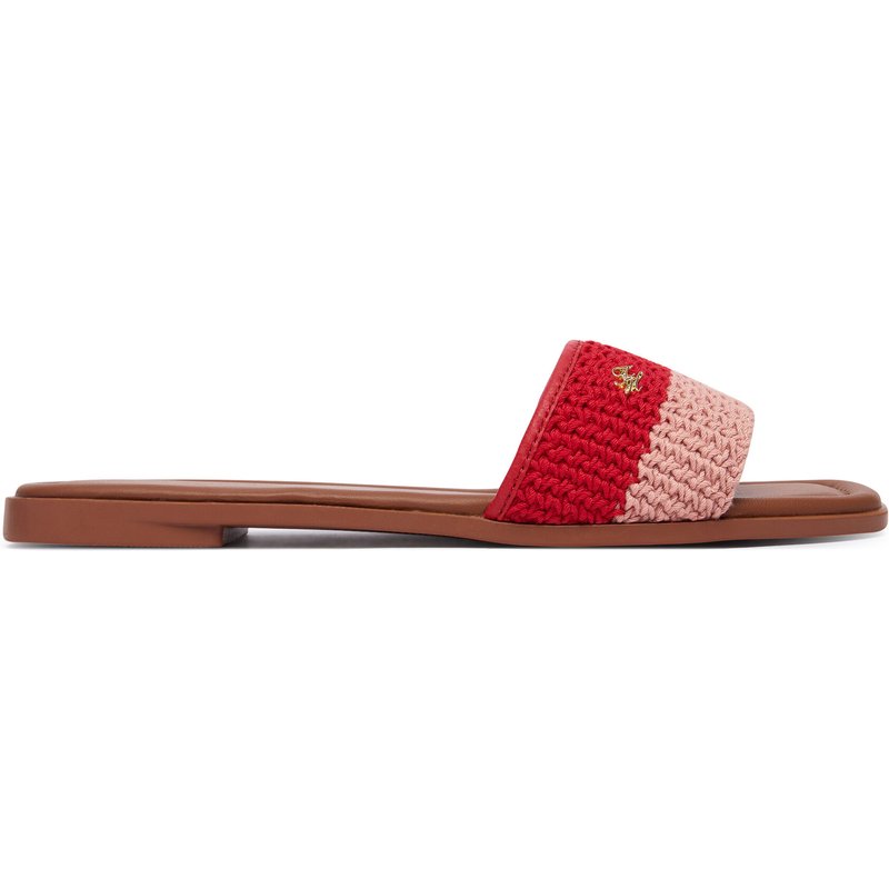 Pantoletten Tommy Hilfiger Th Flat FW0FW09513 Rot