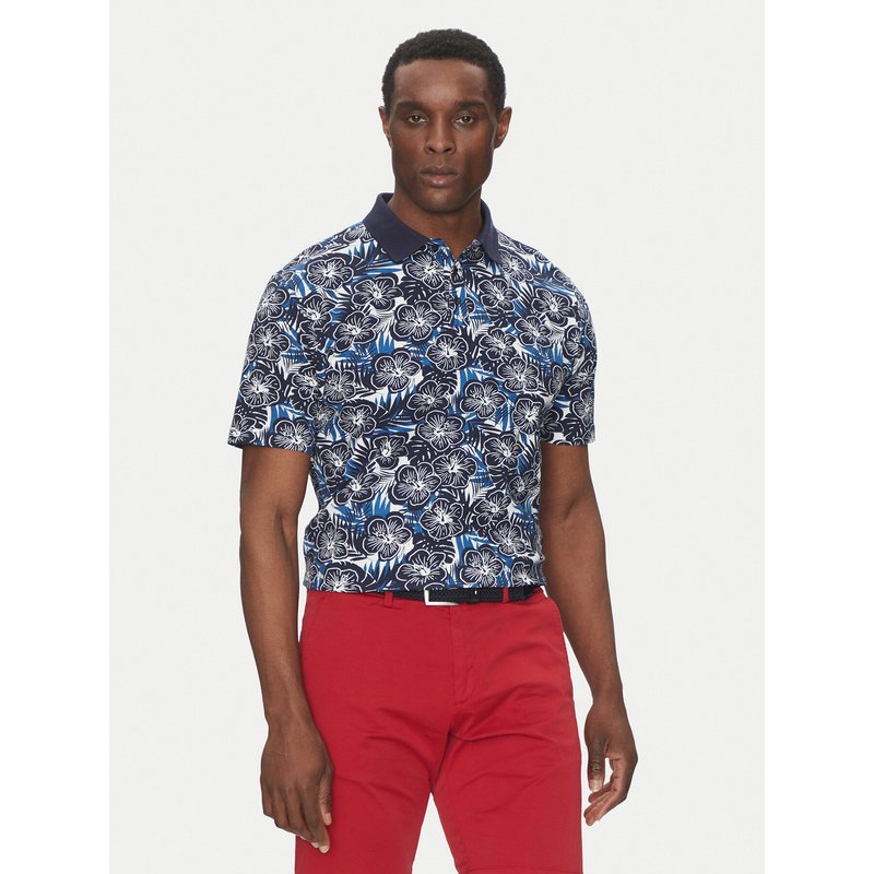 Hechter Paris Poloshirt 74028 151920 Dunkelblau Regular Fit