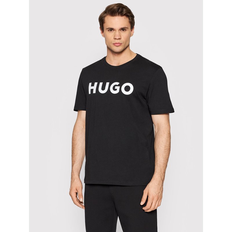 Hugo T-Shirt Dulivio 50467556 Schwarz Regular Fit