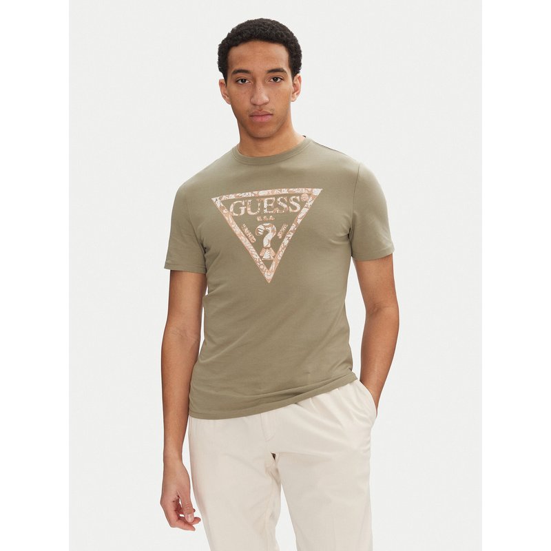 Guess T-Shirt M5GI06 I3Z14 Grün Regular Fit