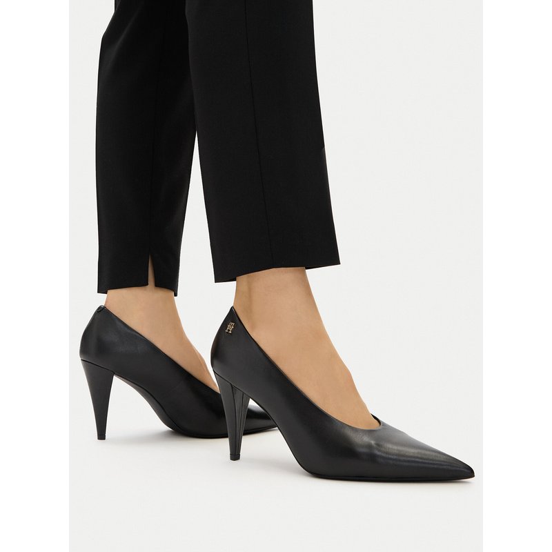 Pumps Tommy Hilfiger Th Smooth Leather Pump FW0FW08960 Schwarz