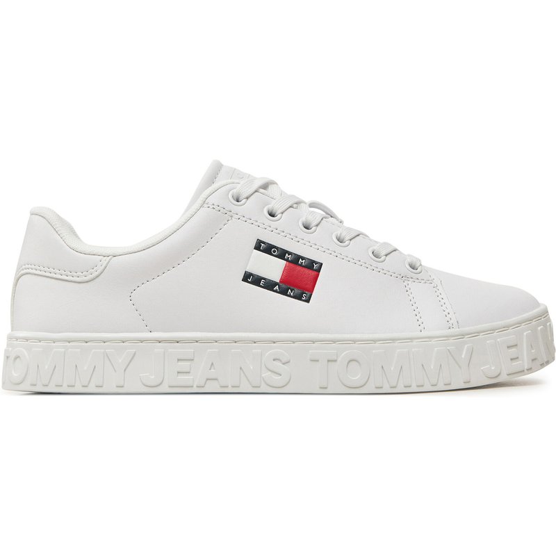 Sneakers Tommy Jeans Tjw Logo Outsole Sneaker Ess EN0EN02703 Weiß