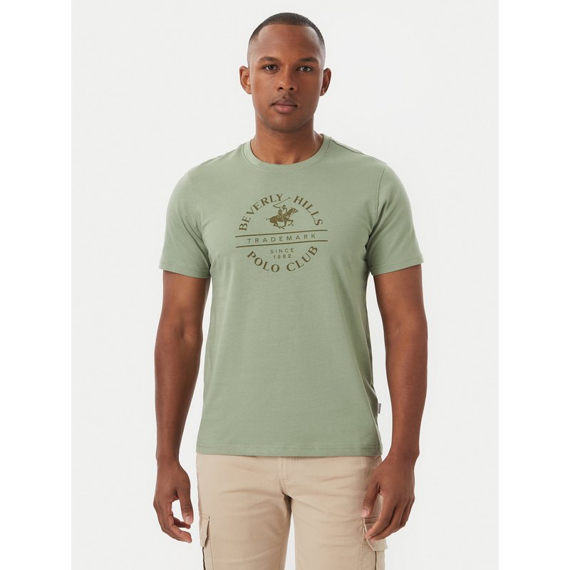 Beverly Hills Polo Club T-Shirt M1369 Grün Regular Fit