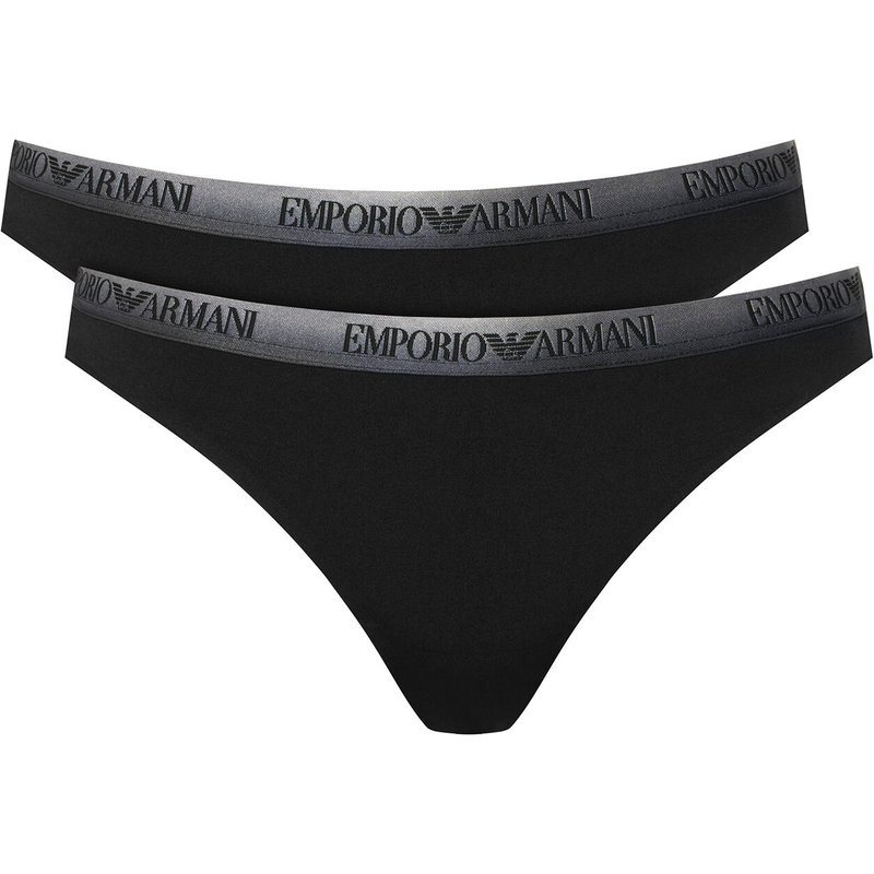 Emporio Armani Underwear Brazilian-Panty-Set EW000402 AF25572 UC001 Schwarz